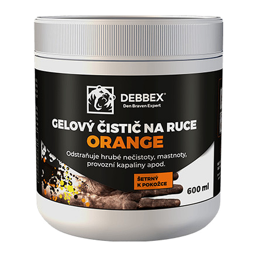 Den Braven B90171DBX - Gelový čistič na ruky ORANGE 600 ml plastová dóza