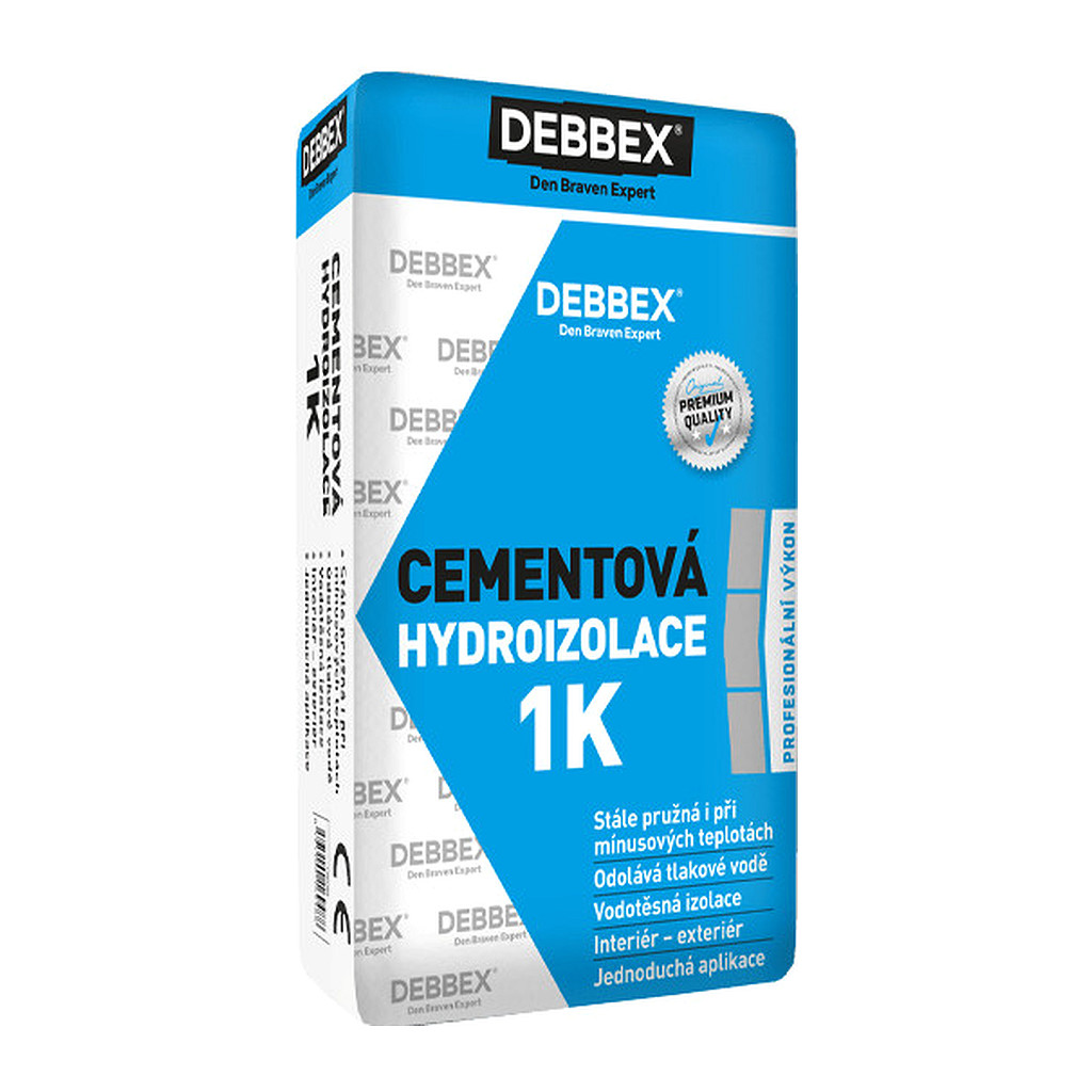 Den Braven CH0299 - Cementová hydroizolácia 1K 9 kg vrece sivá