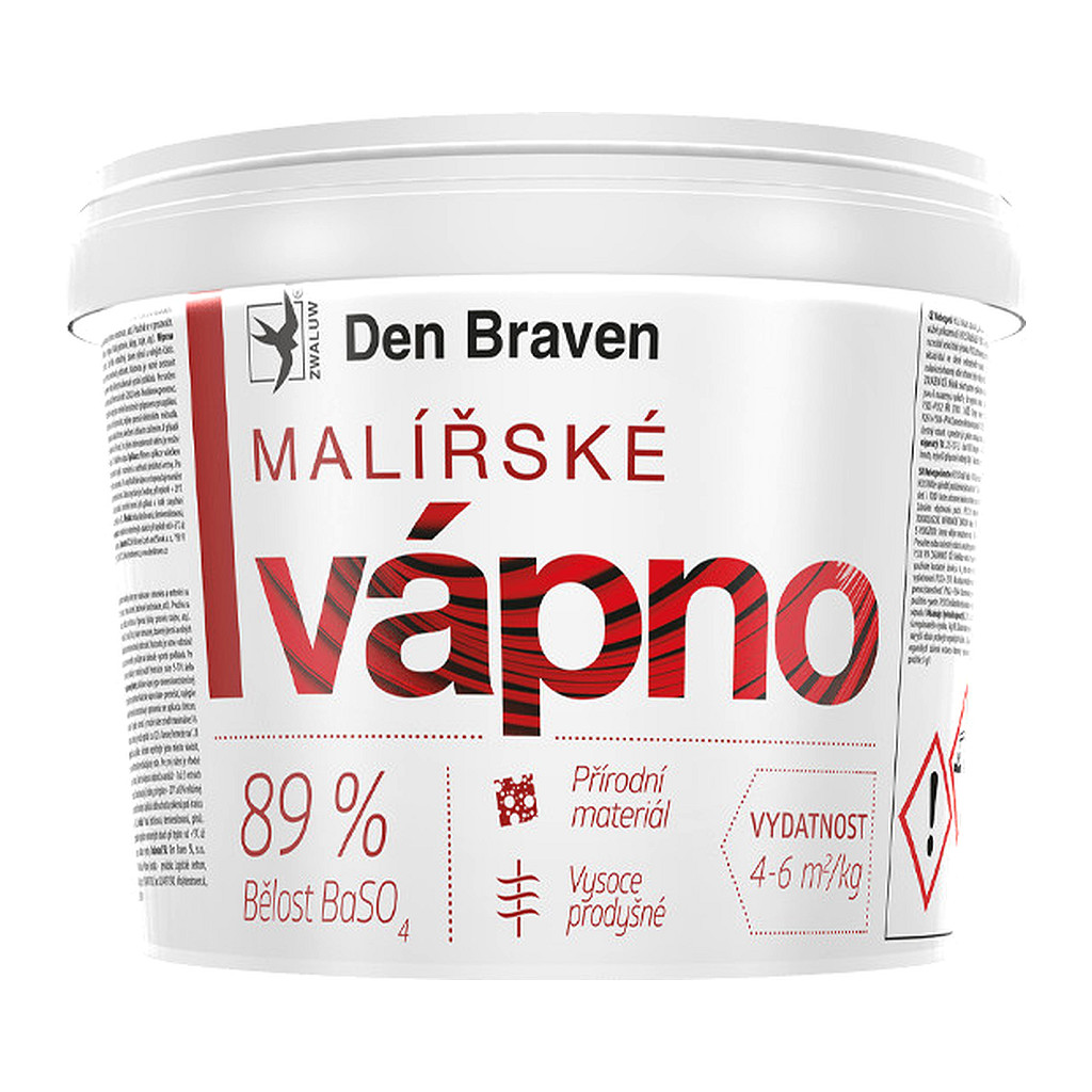 Den Braven T150 - Maliarske vápno 11 kg vedro biela - belosť min. 89%