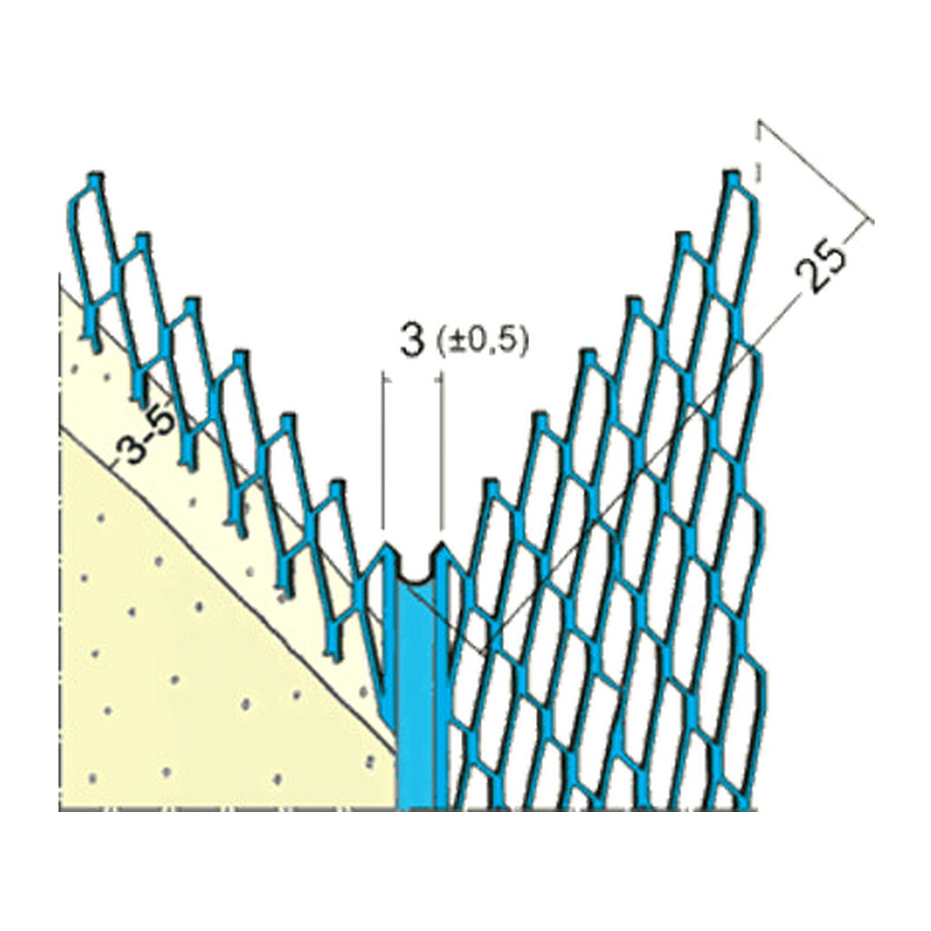 Den Braven Z7022 - Profil pre suchú výstavbu 3 mm MMG 28 3 mm × 2