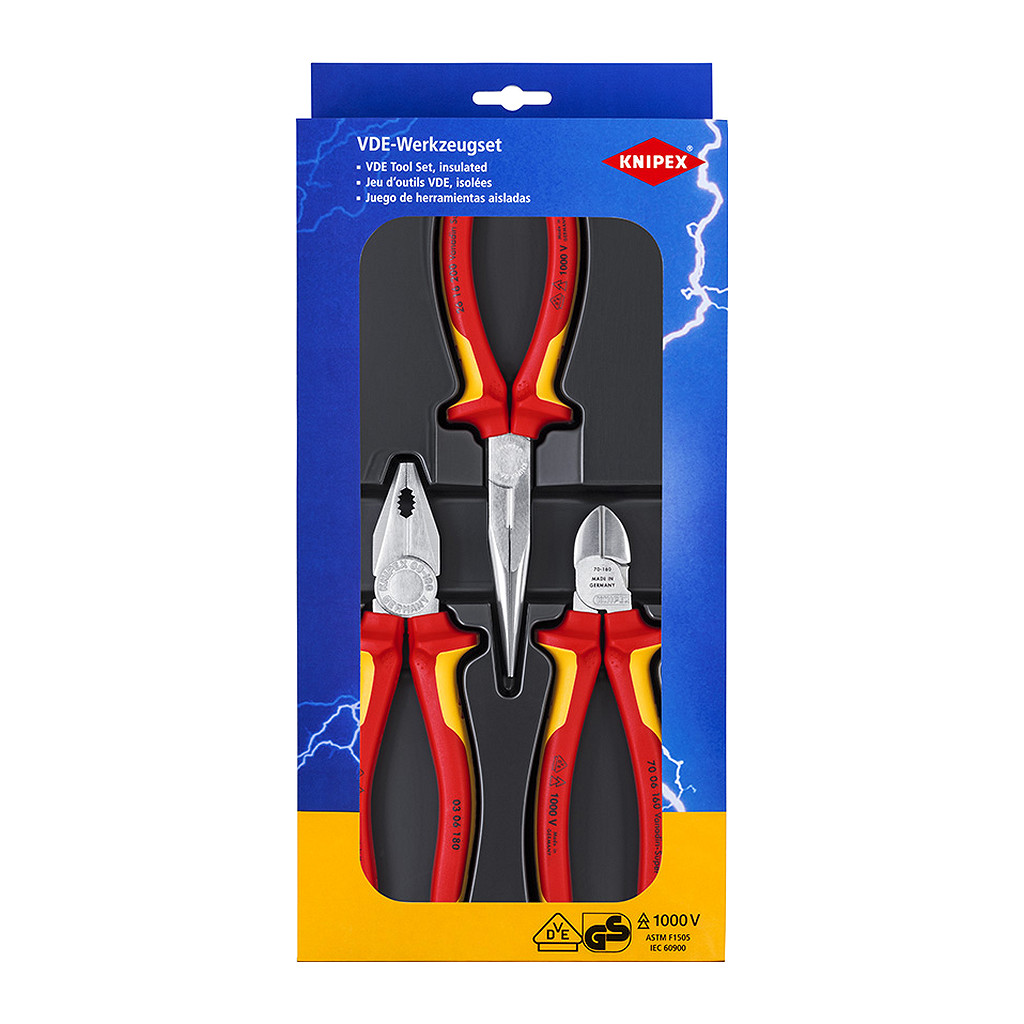 Knipex 00 20 12 - Elektrosada  (samoobslužná karta/blister)