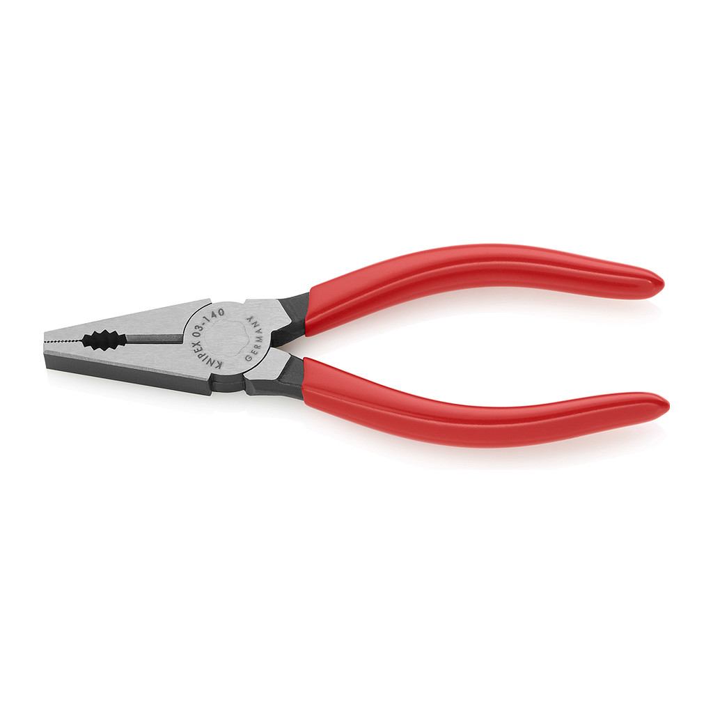 Knipex 03 01 140 - Kombinované kliešte poplastované čierne atramentované 140 mm