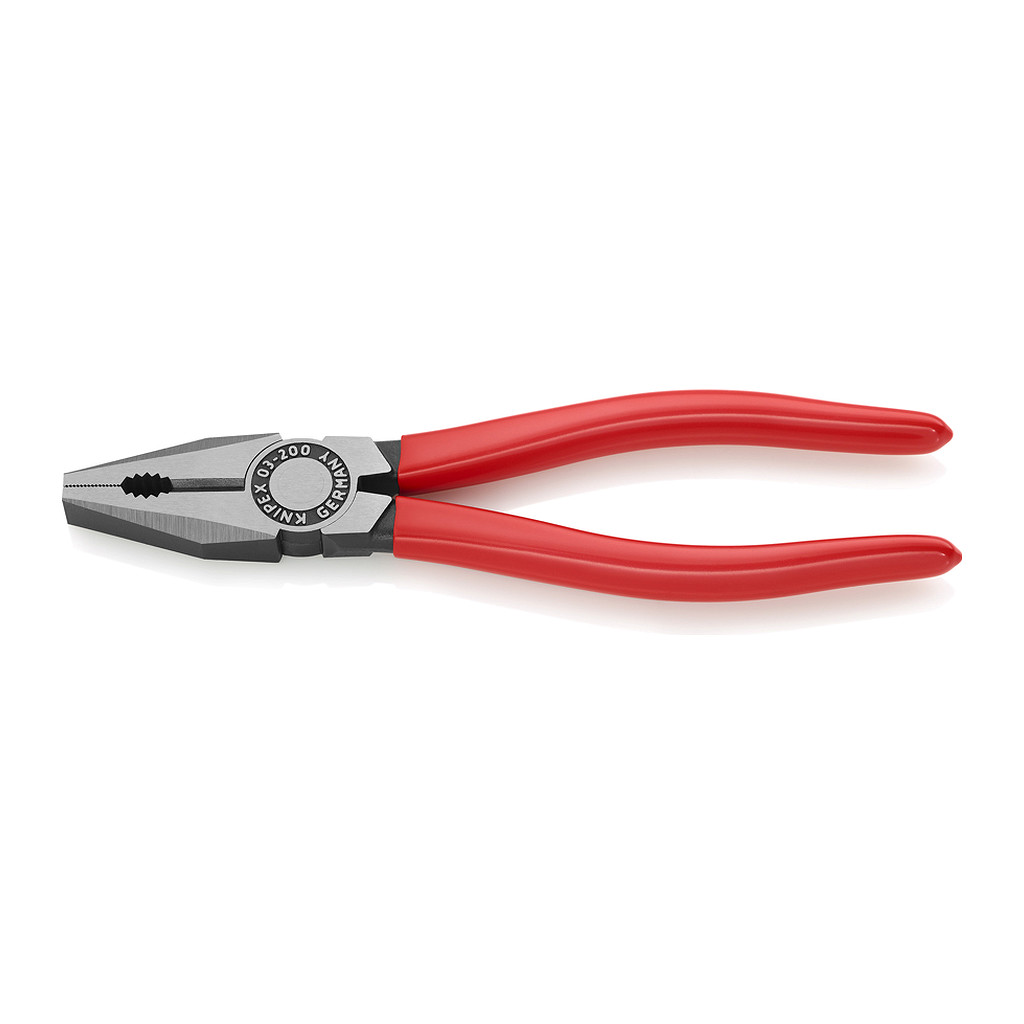 Knipex 03 01 200 - Kombinované kliešte poplastované čierne atramentované 200 mm