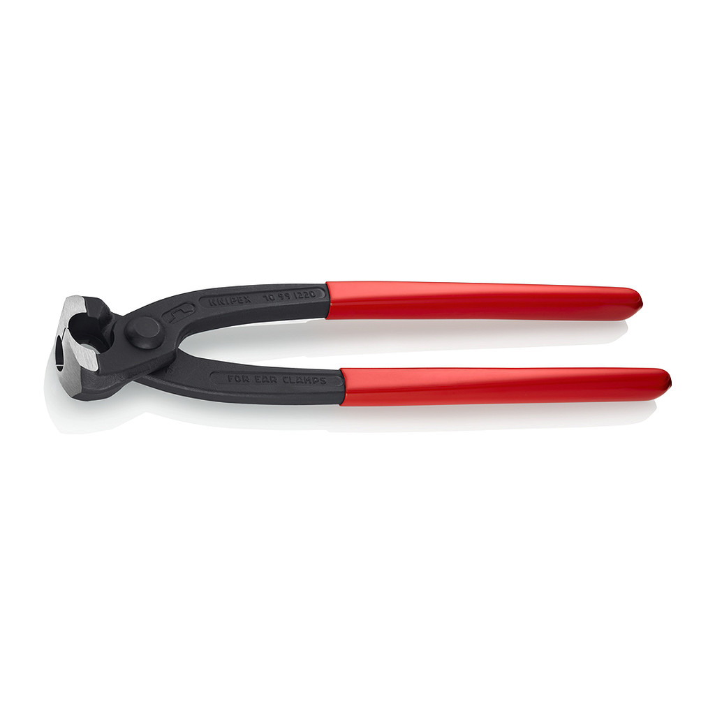 Knipex 10 99 I220 - Kliešte na spony s okami poplastované čierne atramentované 220 mm