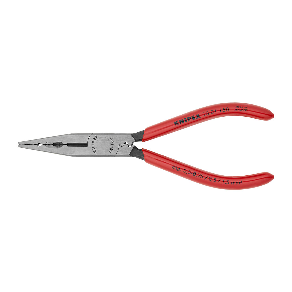 Knipex 13 01 160 - Elektrikárske kliešte poplastované čierne atramentované 160 mm