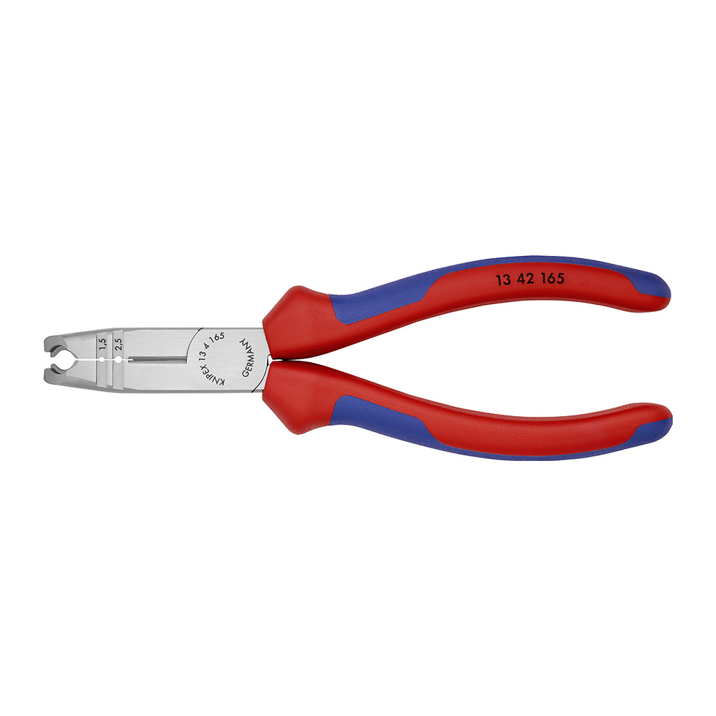 Knipex 13 42 165 - Odizolovacie kliešte s multi-komponentnými úchopmi čierne atramentované 165 mm