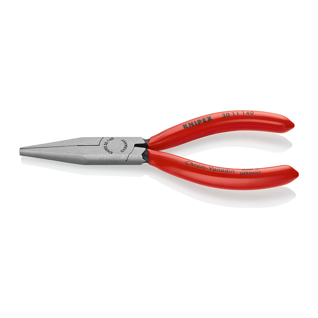 Knipex 30 11 140 - Kliešte s dlhým nosom poplastované čierne atramentované 140 mm