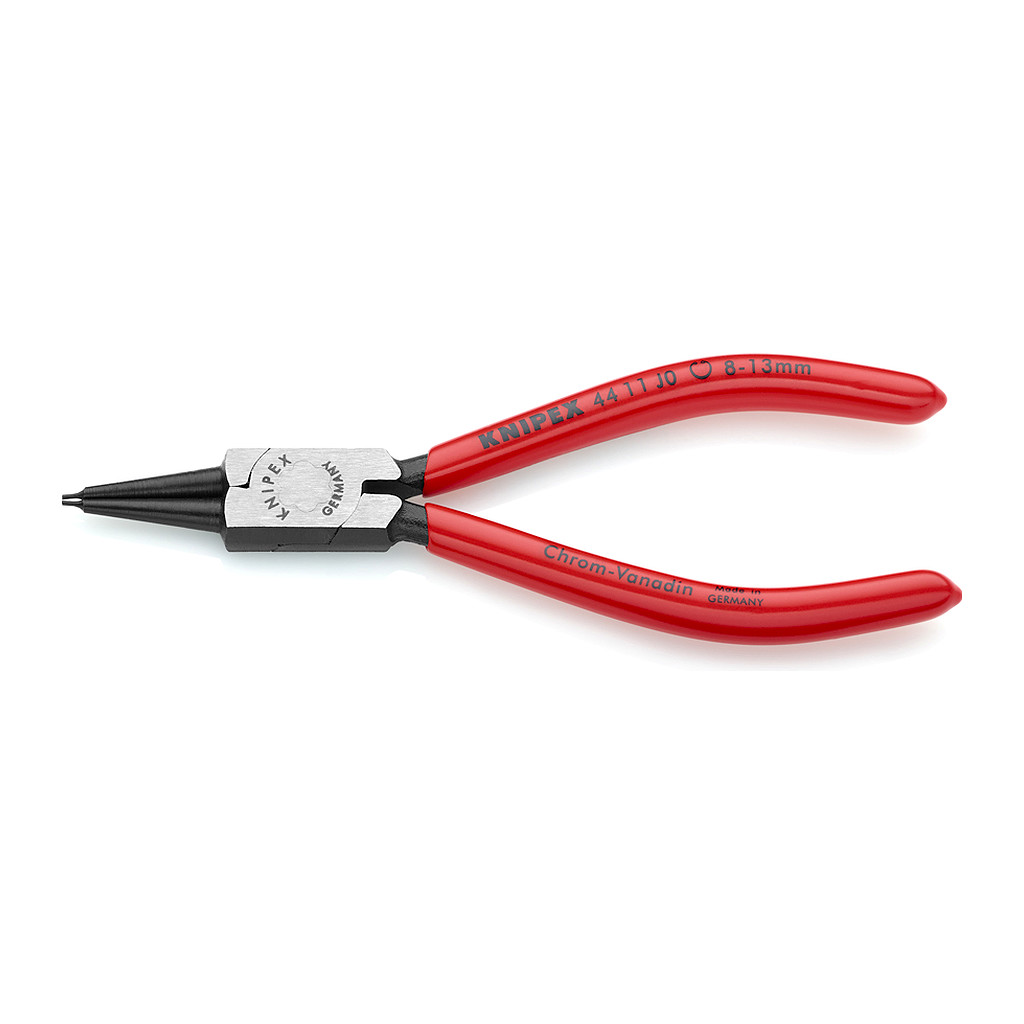 Knipex 44 11 J0 - Kliešte na poistné krúžky pre vnútorné poistné krúžky vo vŕtaných otvoroch poplastované čierne atramentované 140 mm