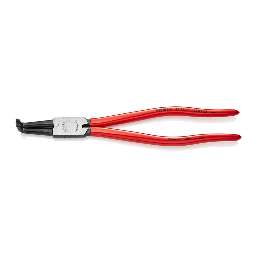 Knipex 44 21 J41 - Kliešte na poistné krúžky pre vnútorné poistné krúžky vo vŕtaných otvoroch poplastované čierne atramentované 300 mm