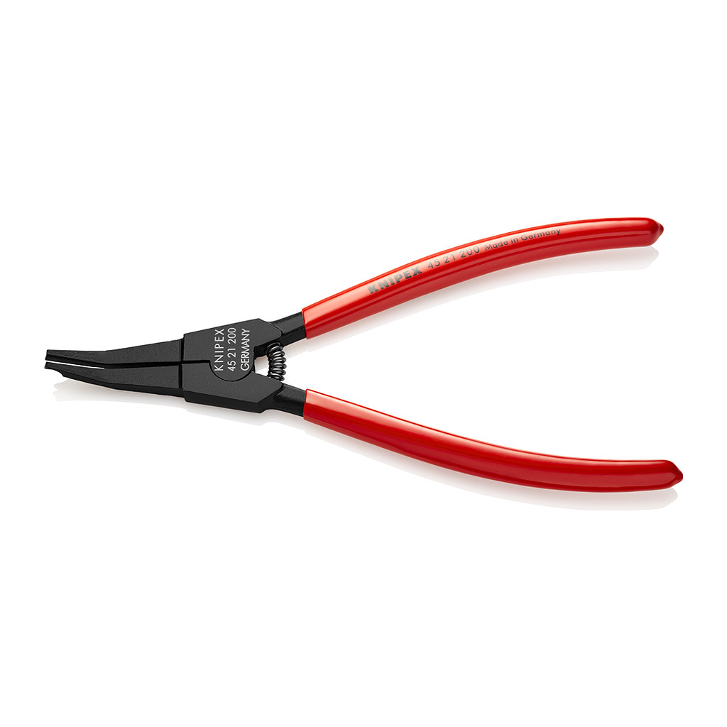 Knipex 45 21 200 - špeciálne montážne kliešte pre poistné krúžky pre poistné krúžky na hriadeľoch poplastované leštené 200 mm