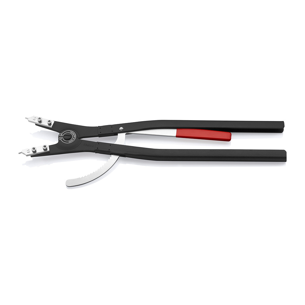 Knipex 46 10 A5 - Kliešte na poistné krúžky pre vonkajšie poistné krúžky na hriadeľoch čierne popráškované 560 mm