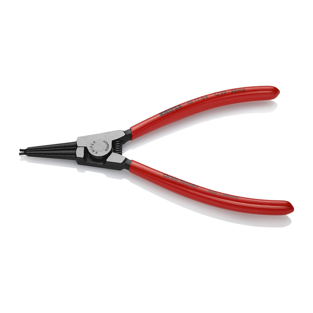 Knipex 46 11 G4 - Kliešte na poistné krúžky na uchopenie krúžkov na hriadeľoch poplastované čierne atramentované 180 mm