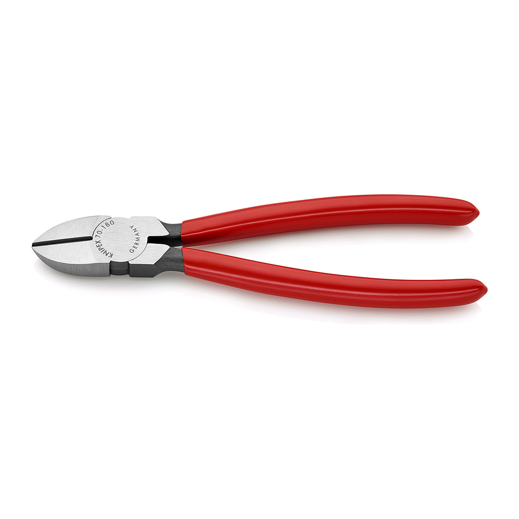 Knipex 70 01 180 - Bočné cvikacie kliešte poplastované čierne atramentované 180 mm