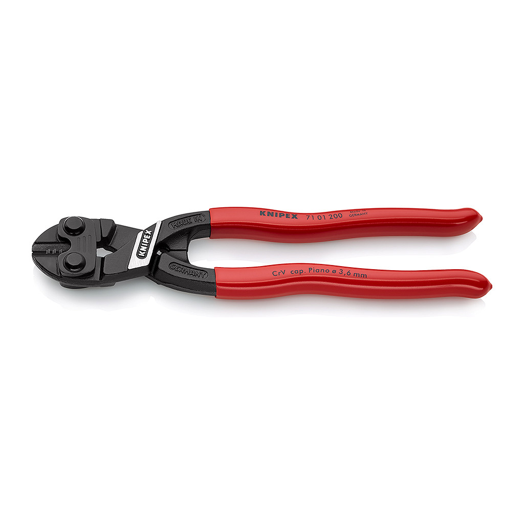 Knipex 71 01 200 - CoBolt® Kompaktné pákové kliešte poplastované čierne atramentované 200 mm