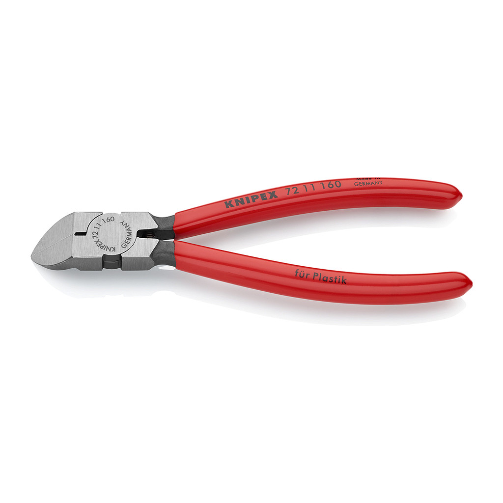 Knipex 72 11 160 - Bočné cvikacie kliešte na plast poplastované 160 mm