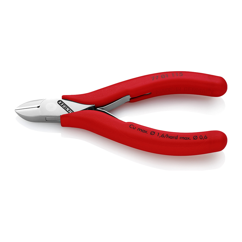 Knipex 77 01 115 - bočné cvikacie kliešte pre elektroniku poplastované 115 mm