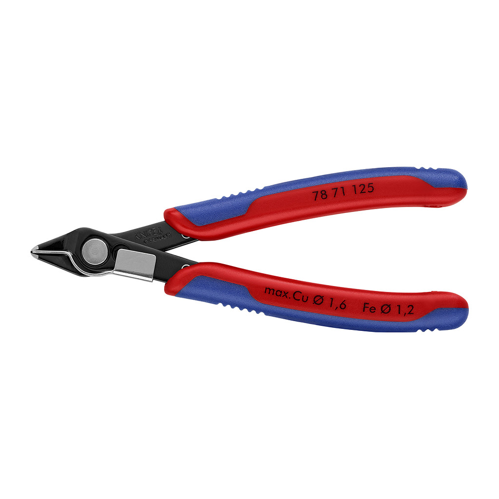 Knipex 78 71 125 - Electronic Super Knips® s multi-komponentnými úchopmi leštené 125 mm