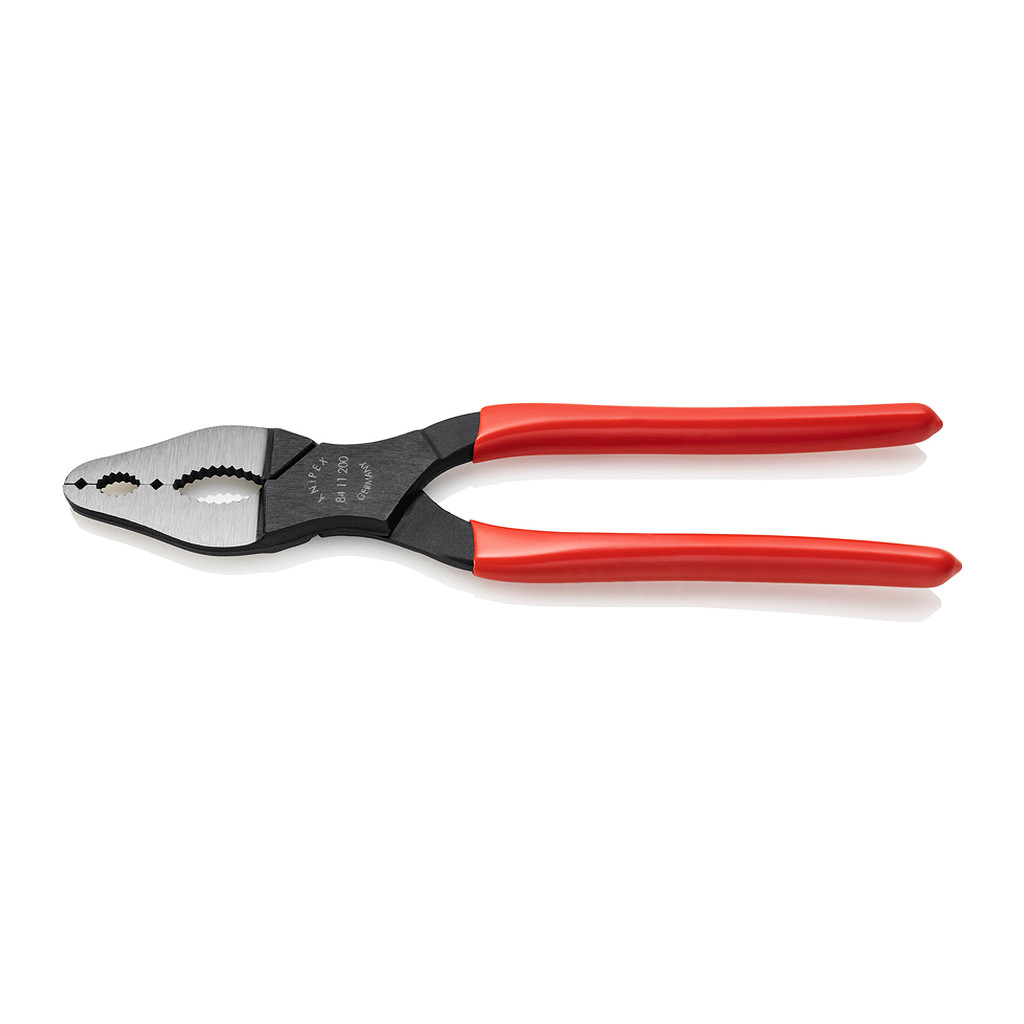 Knipex 84 11 200 - Kliešte na úzke skrutky poplastované čierne atramentované 200 mm