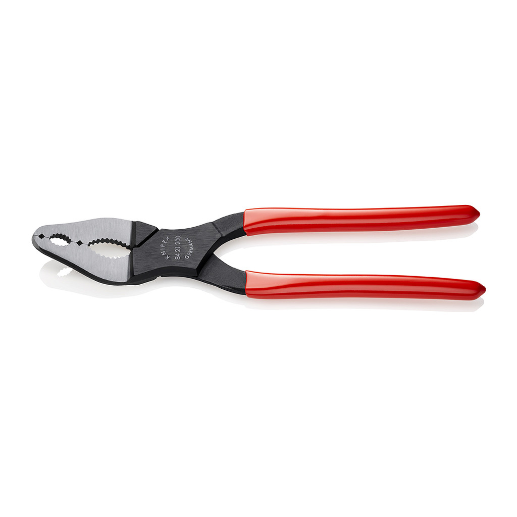 Knipex 84 21 200 - Kliešte na úzke skrutky poplastované čierne atramentované 200 mm