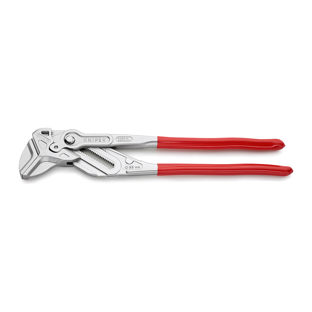 Knipex 86 03 400 - XL kliešťové kľúče Kliešte a kľúč v jednom náradí poplastované pochrómované 400 mm