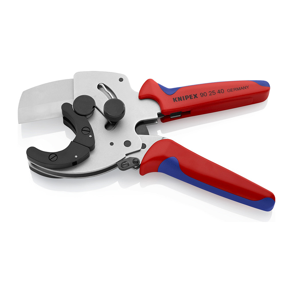 Knipex 90 25 40 - Kliešte na rezanie rúr pre kompozitné a plastové trubky s multi-komponentnými úchopmi galvanizované 210 mm