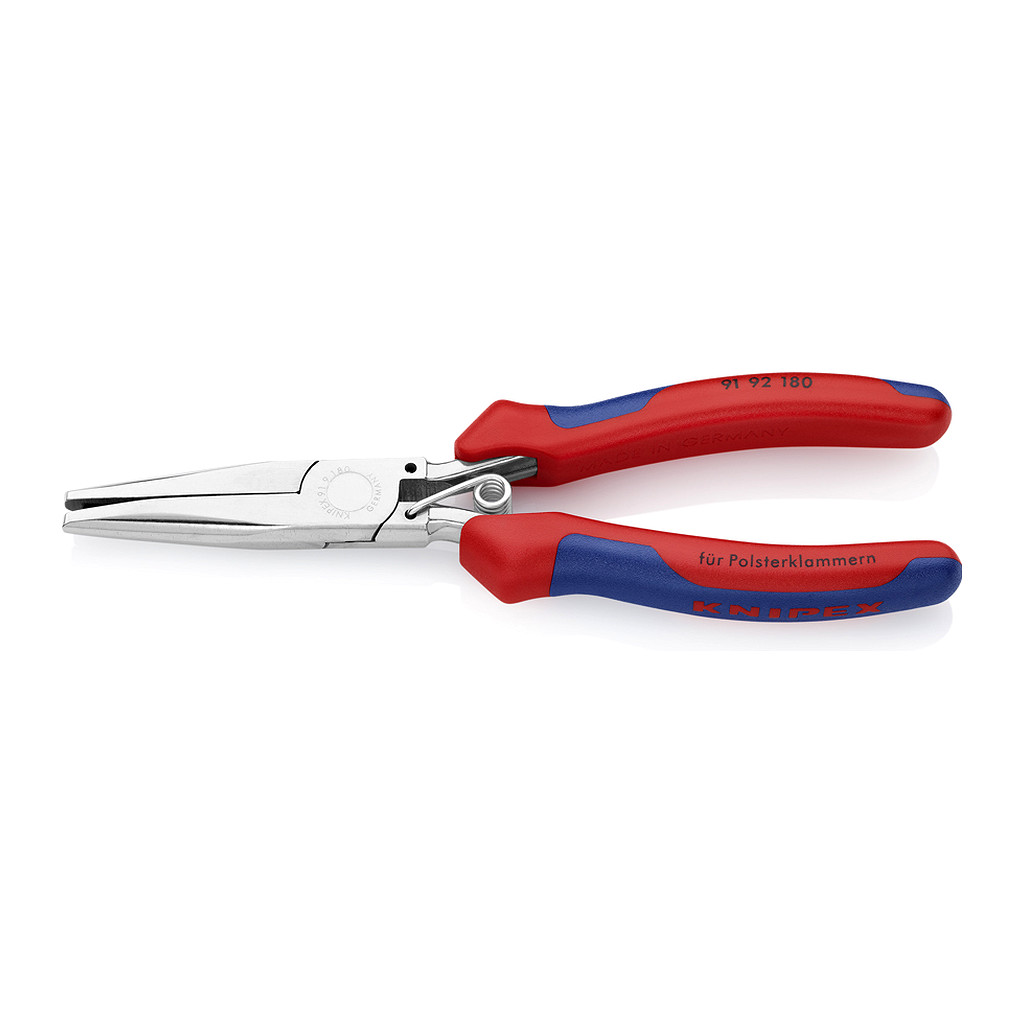 Knipex 91 92 180 - Kliešte na čalúnenie s multi-komponentnými úchopmi zrkadlovo leštené 185 mm