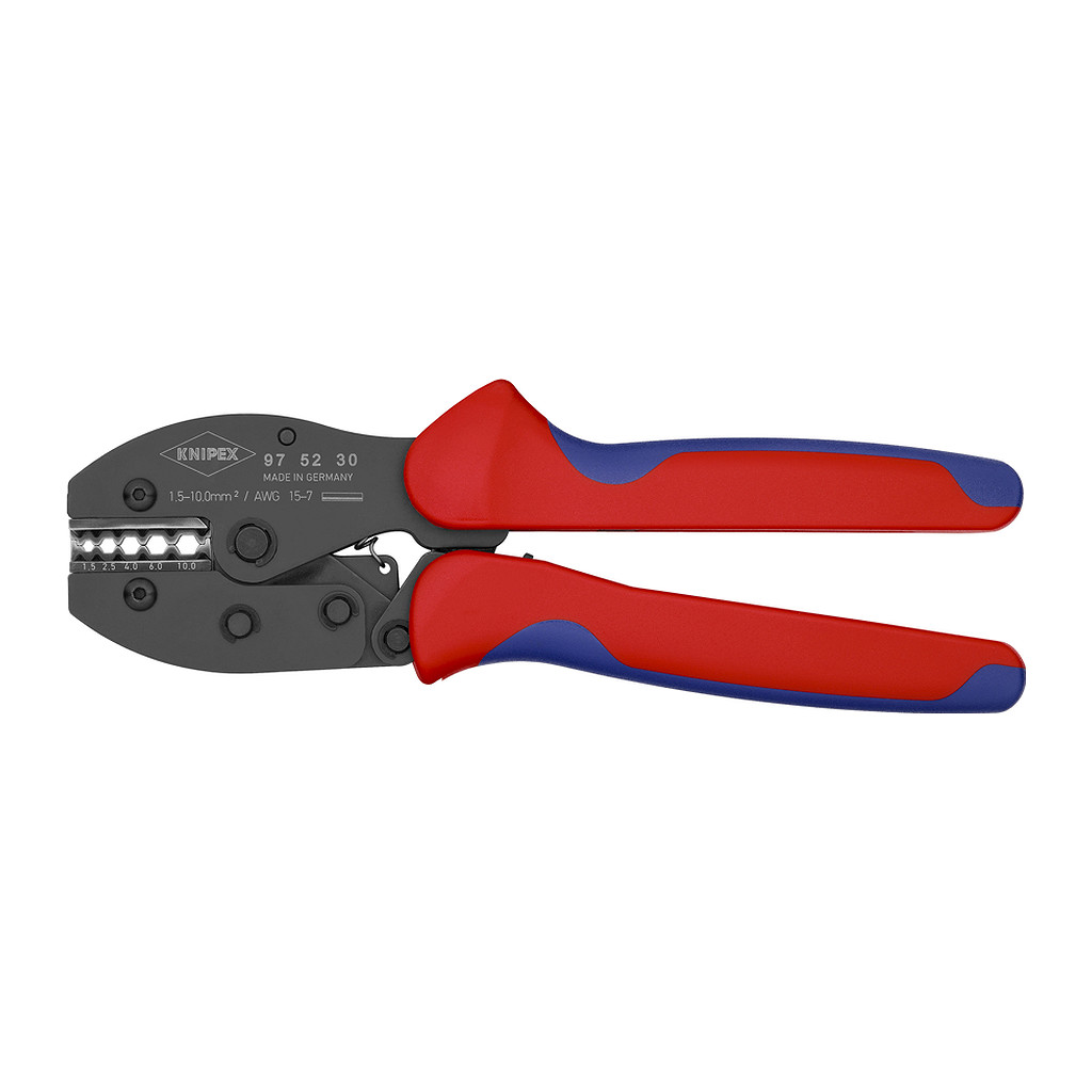 Knipex 97 52 30 - PreciForce® Lisovacie kliešte s multi-komponentnými úchopmi leštené 220 mm