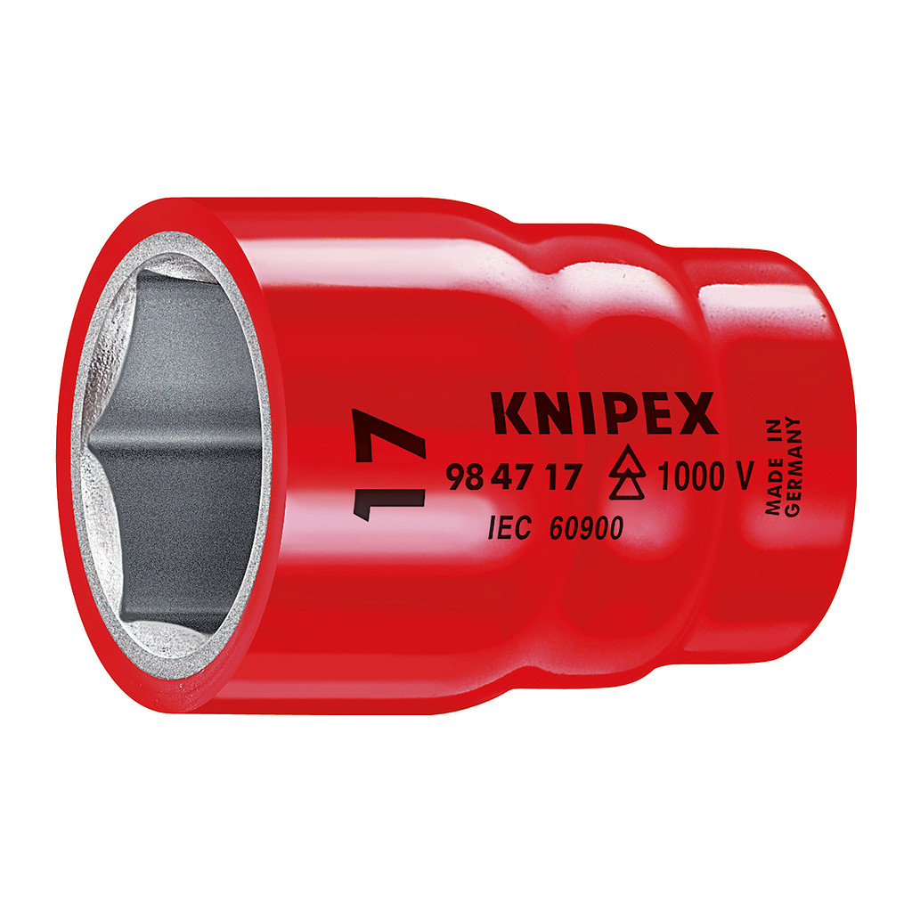 Knipex 98 47 12 - Šesťhranný nástrčný kľúč pre šesťhranné skrutky s vnútorným štvorhranom 1/2" 55 mm