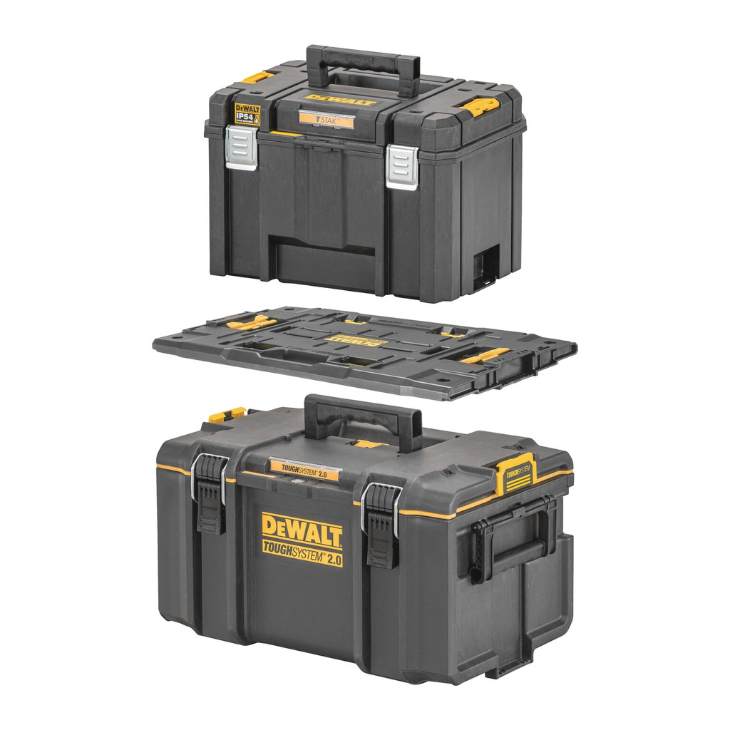 DeWALT DWST08017-9 - Combo set boxov TSTAK™, 6 ks a ToughSystem® DS300 boxy s adaptérom