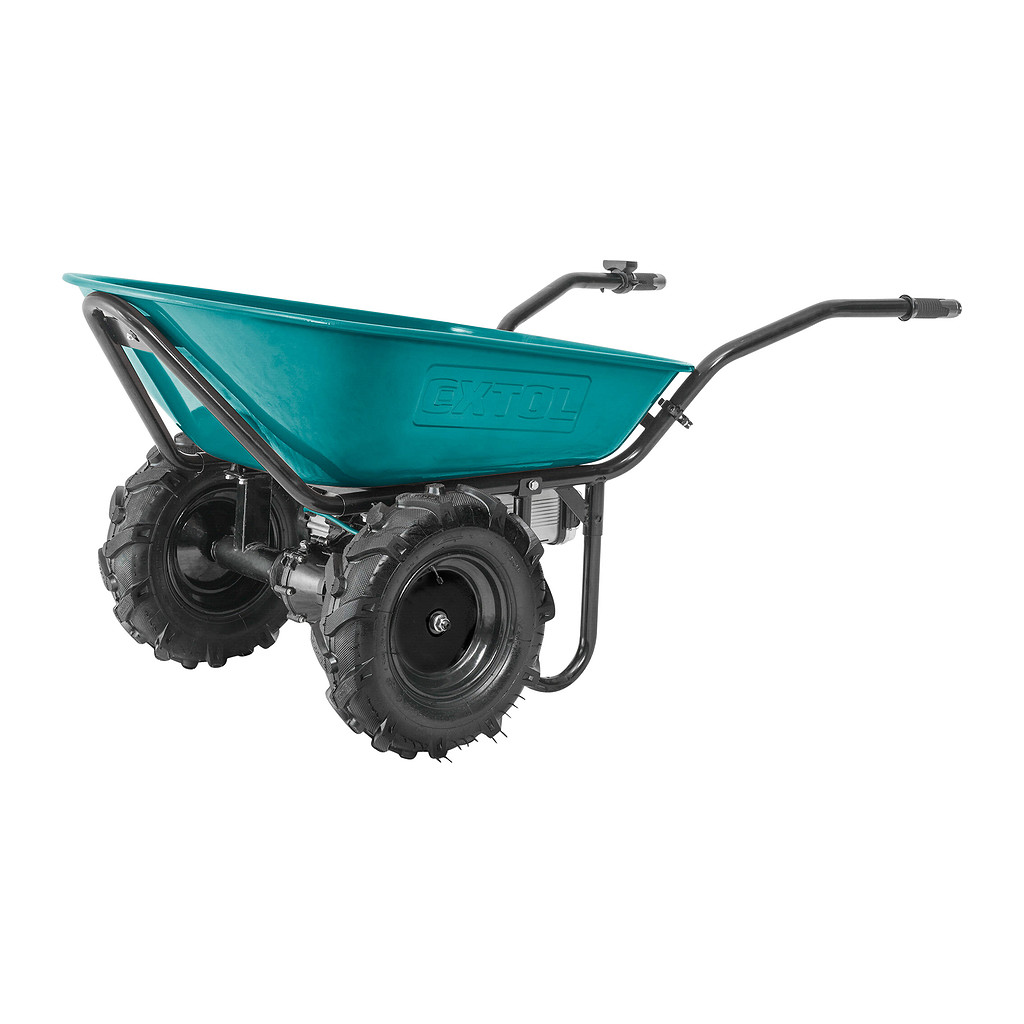 Extol Industrial 8791590 - Fúrik 2-kolesový na aku pohon, 100L, max.260kg, 6km/h, 40V/6Ah