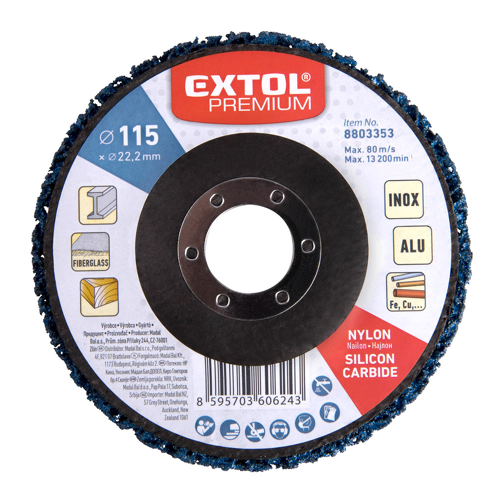 Extol Premium 8803353 - Kotúč brúsny silikón-karbid, Ø115mm