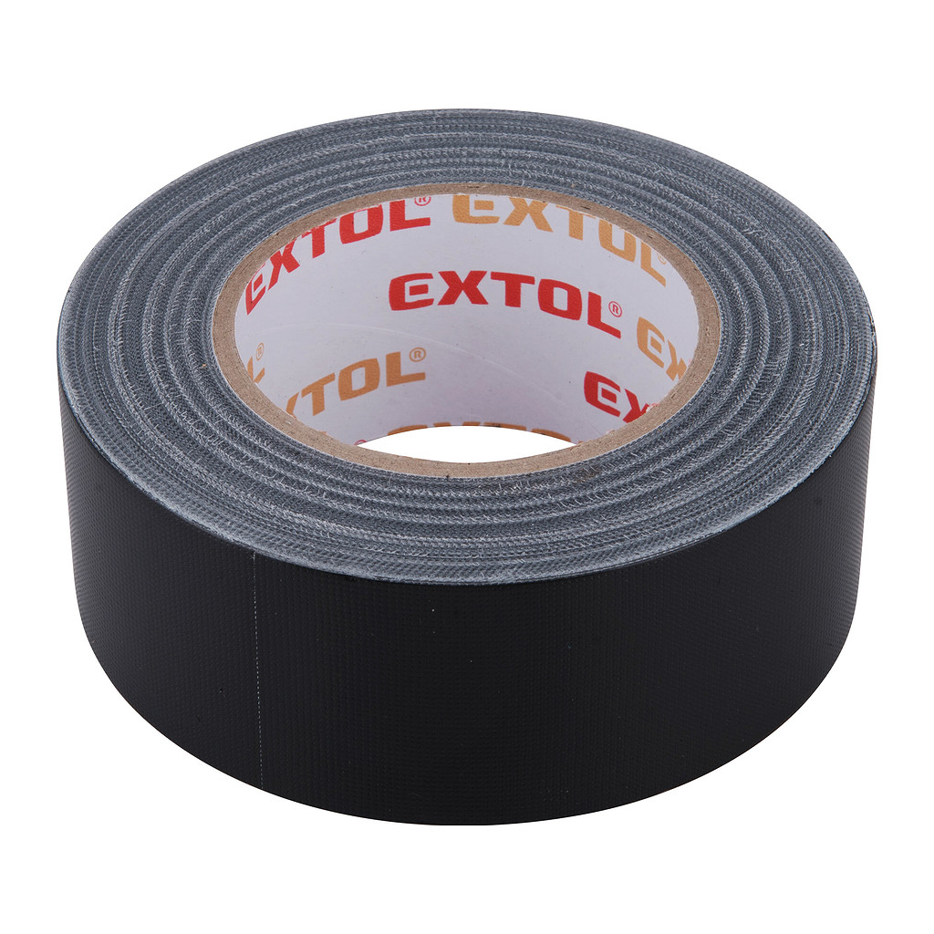 Extol Premium 8856313 - Páska lepiaca textilná, čierna, 50mm x 50m