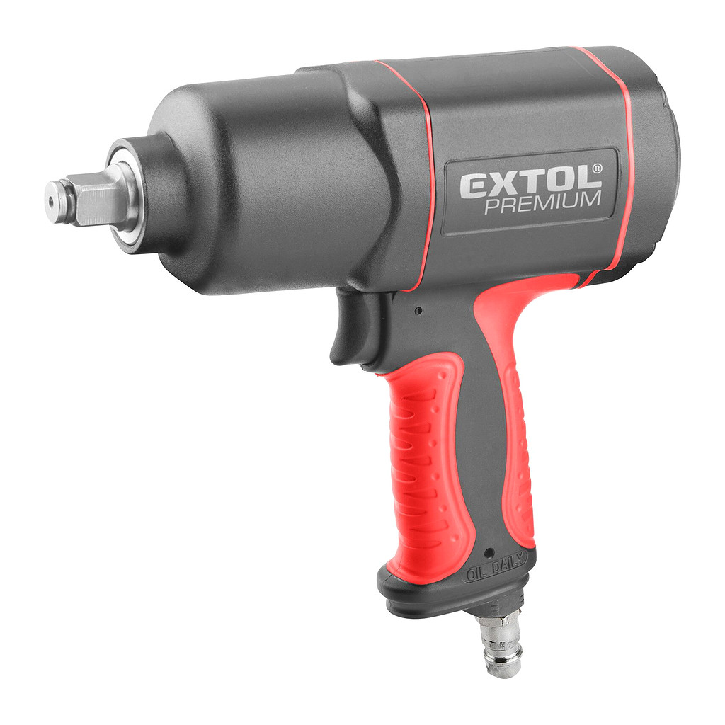 Extol Premium 8865016 - Uťahovač príklepový pneumatický, max. 800Nm, TWIN HAMMER