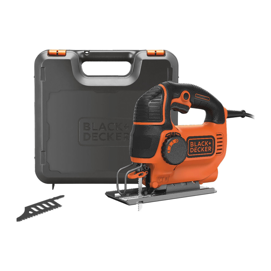 Black+Decker KS901PEK - Elektrická priamočiara píla, 620W, 0-3000 ot./min, rezná kapacita 85mm/5mm/15mm