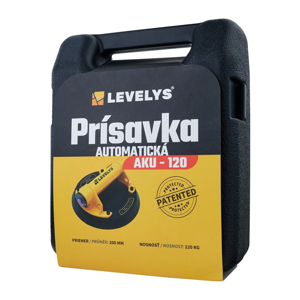 Levelys PAKU120 - Prísavka automatická AKU-120 - max. 120kg, s automatickým vákuom a batériou 5000 mAh